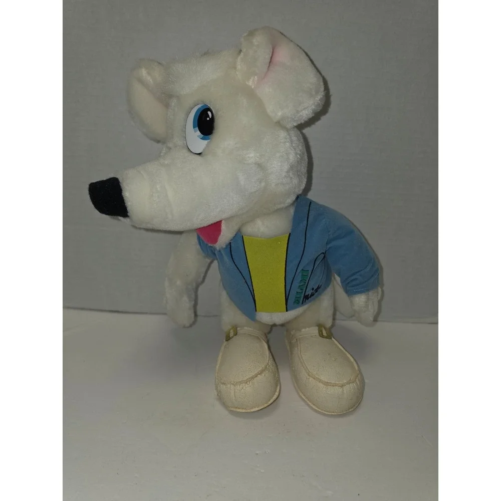 1980s Miami‎ Mice plush toy featuring a white mouse Vice Sonny Crockett